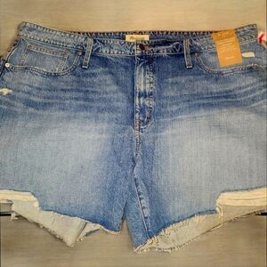 Madewell NWT Plus Relaxed Denim Short